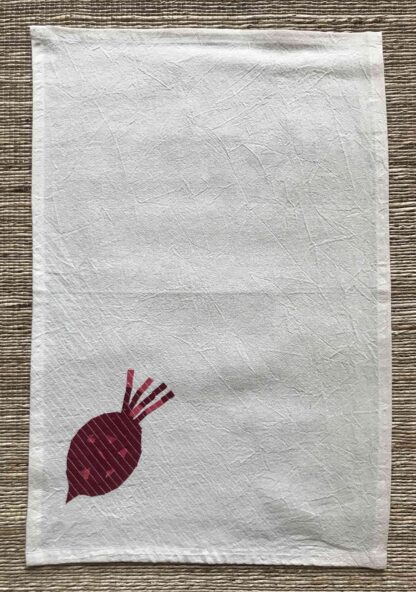 Brinjal, Beetroot, Corn Kitchen Towels Set of 3 - Image 3